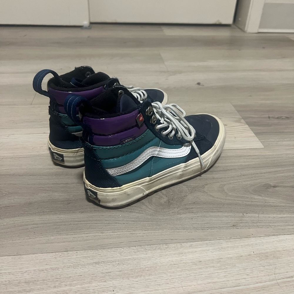 Vans Sk8-Hi MTE 2.0 High Top Sneakers Shoes Women Kid Navy Teal Purple Snow Rain